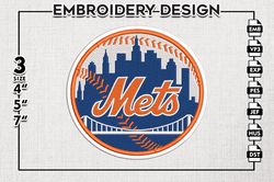 new york mets embroidery design, new york mets baseball team embroidery files, new york mets mlb teams, digital download