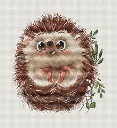 hedgehog cross stitch pattern