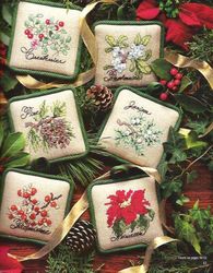 Digital - Vintage Cross Stitch Pattern - Christmas Decorations - PDF