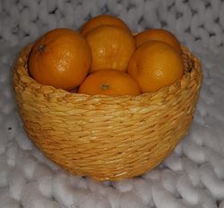 small yellow basket