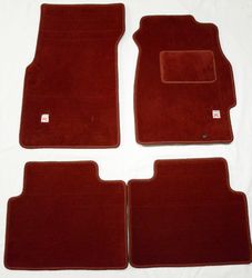 carpet set floor mats 4 pc red type-r for rhd 96-00 honda civic ek9 (92-95 eg)