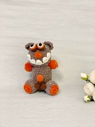 crochet pattern pdf funny plush toy zombie bear with penis