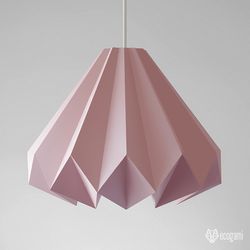 origami lampshade papercraft