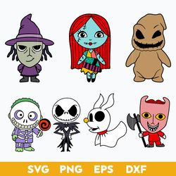 baby jack and sally bundle svg, halloween svg, oogie boogie baby svg