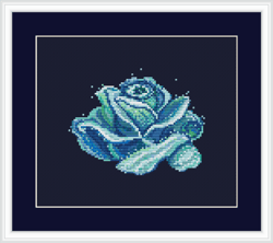 ocean rose cross stitch pattern pdf by crossstitchingforfun, instant download, modern cross stitch pattern pdf