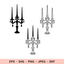 candle holder svg vintage dxf file for cricut outline old candles png