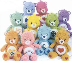 toys crochet - care bear - crochet pattern pdf vintage - digital instant download