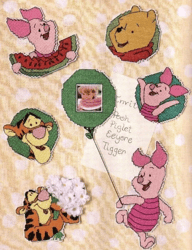 magnets - pdf vintage plastic canvas pattern - digital instant download