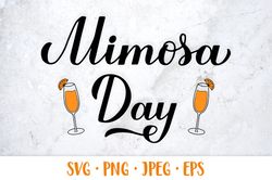 mimosa day. mimosa svg. calligraphy hand lettering