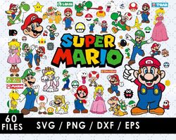 Super Mario Svg Files, Super Mario Png Images, Super Mario Clipart, SVG Cut Files for Cricut & Silhouette