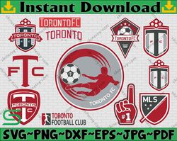 bundle 12 styles mls toronto fc soccer team svg, toronto fc svg, mls teams svg, mls svg, png, dxf, eps, instant download