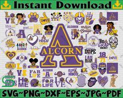 Bundle 61 Files Alcorn State University Football Team Svg, Alcorn State University svg, HBCU Team svg, Mega Bundle