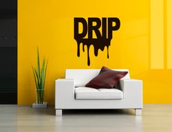 drip sticker wall sticker vinyl decal mural art decor