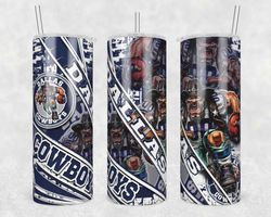 dallas cowboys mascot tumbler wrap, 20oz tumbler wrap, dallas cowboys mascot png, nfl football tumbler wrap, sport fan