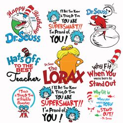 dr seuss the lorax bundle svg, the lorax svg, dr seuss quotes svg png dxf eps file