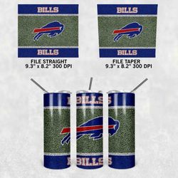 buffalo bills tumbler wrap, 20oz skinny tumbler straight taper, nfl tumbler wrap png, buffalo bills wrap png