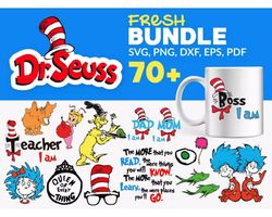 dr seuss svg bundle, dr seuss png images, dr seuss clipart, dr seuss svg cut files for cricut