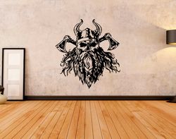 viking sticker viking skull ancient vikings wall sticker vinyl decal mural art decor