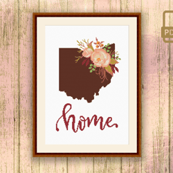 ohio cross stitch pattern