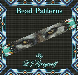 beading pattern of wolf eyes by lj greywolf