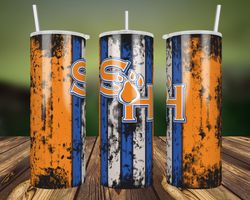 sam houston grunge tumbler wrap, 20oz skinny tumbler straight, sport tumbler wrap png, sam houston wrap png