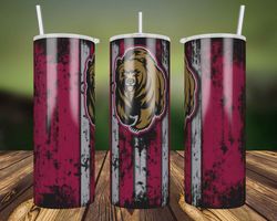 montana grizzlies grunge tumbler wrap, 20oz skinny tumbler straight, ncaa tumbler wrap png,montana grizzlies wrap png