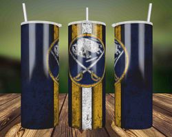 buffalo sabres grunge tumbler wrap, 20oz skinny tumbler straight, nhl tumbler wrap png, buffalo sabres straight wrap png