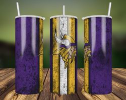 minnesota vikings grunge tumbler wrap, 20oz skinny straight, nfl footbal wrap tumbler, minnesota vikings tumbler png