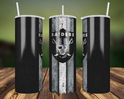 raiders grunge tumbler wrap, 20oz skinny straight, nfl footbal wrap tumbler, raiders tumbler wrap png