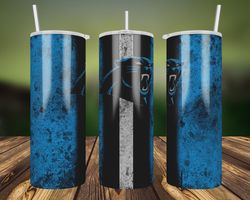 carolina panthers grunge tumbler wrap, 20oz skinny straight, nfl footbal wrap tumbler, carolina panthers tumbler png