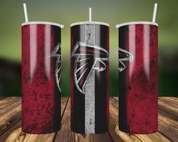 atlanta falcons  grunge tumbler wrap, 20oz skinny straight, nfl footbal wrap tumbler, atlanta falcons tumbler wrap png