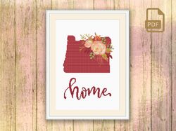 oregon cross stitch pattern