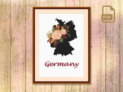 germany cross stitch pattern