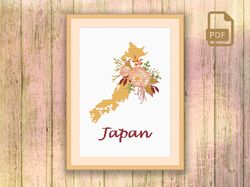 japan cross stitch pattern