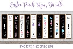 Easter Porch Sign SVG Bundle. Easter Vertical Sign. Welcome Sign. Easter Front Sign.