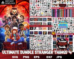 ultimate bundle stranger things svg bundle, hellfire club svg digital download