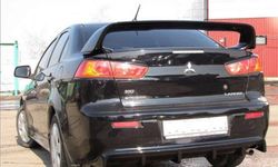 Rear Diffuser For Mitsubishi Lancer X From 2007 Pad Lip Rearsplitter Body Kit