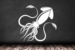 squid sticker wall sticker vinyl decal mural art decor