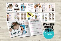 editable wholesale product catalog line sheet template