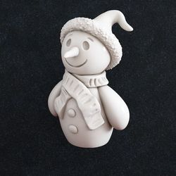 snowman, home decor. figurine miniature. 3d model