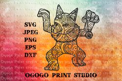 hypno svg, mandala svg, pokemon svg cut file, zentangle svg