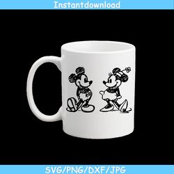 mickey and minnie mouse sketch svg design files for cricut silhouette cut files layered and printandcut mickey mouse svg