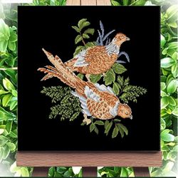 Vintage Cross Stitch Scheme Cuckoo