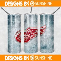 detroit red wings tumbler wrap, 20oz tumbler wrap, nhl 20oz png, nhl tumbler png, detroit red wings wrap png