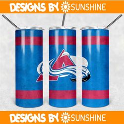 colorado avalanche tumbler wrap, 20oz tumbler wrap, nhl 20oz png, nhl tumbler png, colorado avalanche wrap png