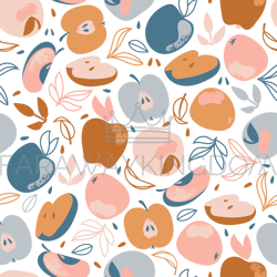 APPLE CLOTH Delicious Fruit Hand Drawn Seamless Pattern
