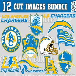 12 Styles NFL Los Angeles Chargers svg. Los Angeles Chargers svg, eps
