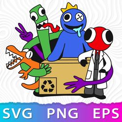 Roblox-Inspired Rainbow Friends Characters PNG Bundle: Instant Download for  Sublimation & Printing Crafts - 9 Images