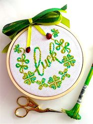 variegated  st patricks day luck cross stitch pattern pdf by crossstitchingforfun instant download