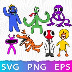 145+ Rainbow friends SVG, Rainbow friends PNG, Sublimation, Transfer